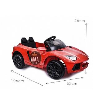 COCHE DE BATERÍA 12V PARA NIÑOS, ROJO, 1-5 AÑOS DEPORTIVO STYLE - INDA553-RA-AT-BBH-1188